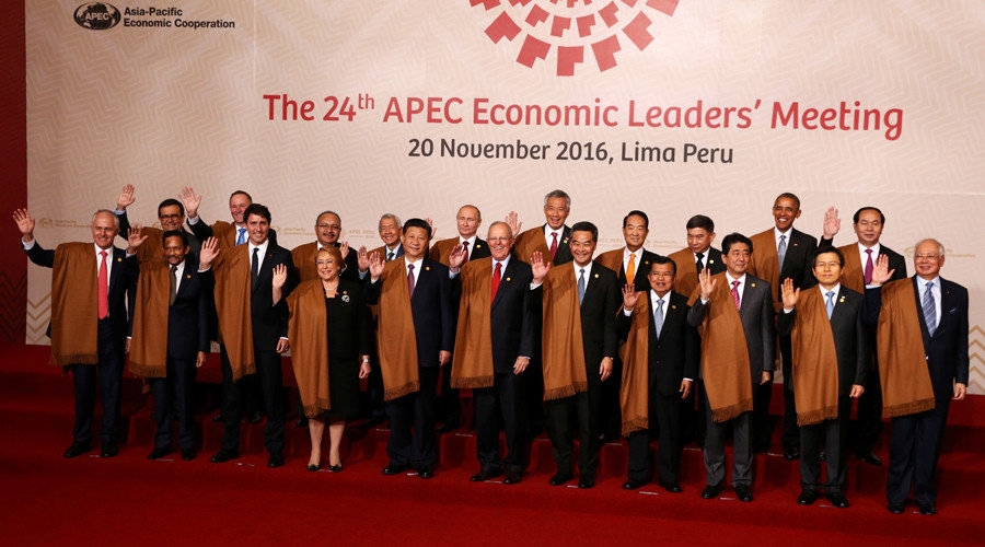 Click to enlarge Heads of state lima peru APEC summit