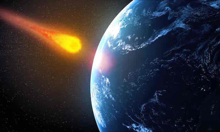 Click to enlarge comet strike earth, asteroid