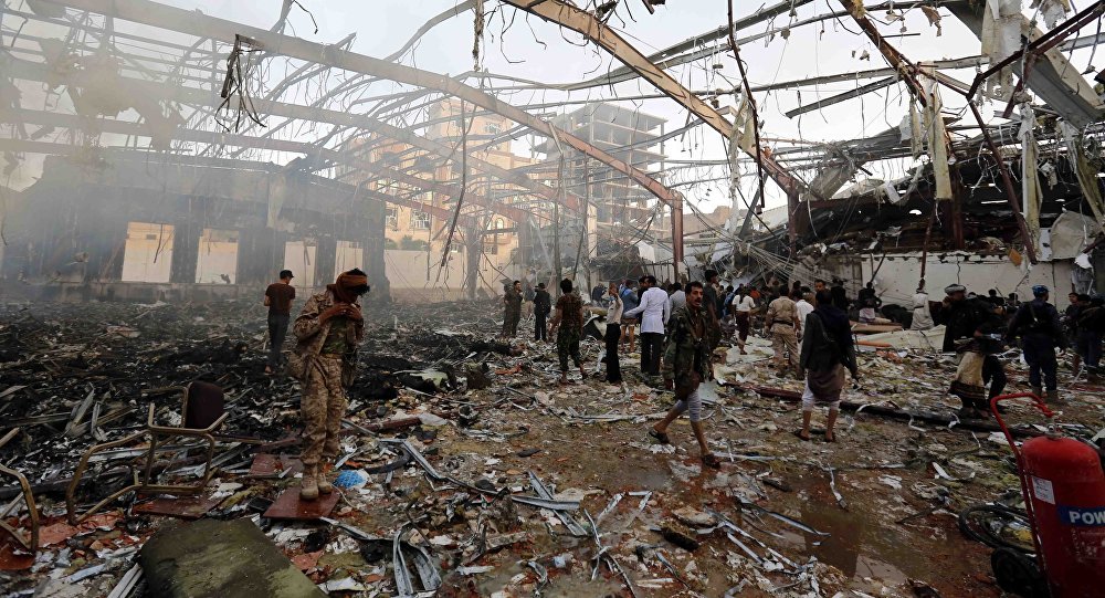 Click to enlarge Saudi airstrike in Yemen