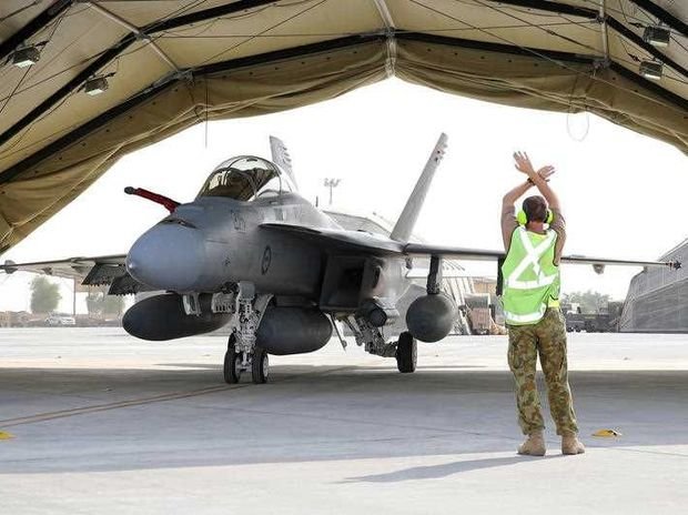 US F-18 hornet jet