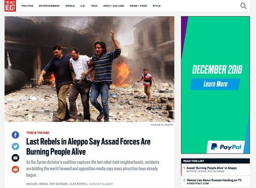 Fake news Aleppo