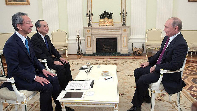 Click to enlarge putin interview Nippon Television