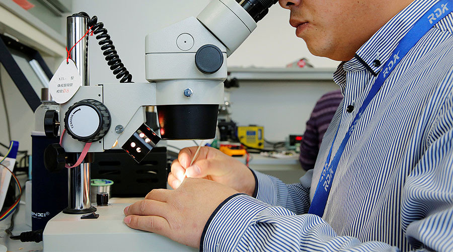 laboratory, microscope