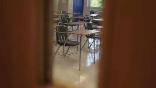 Click to enlarge empty classroom