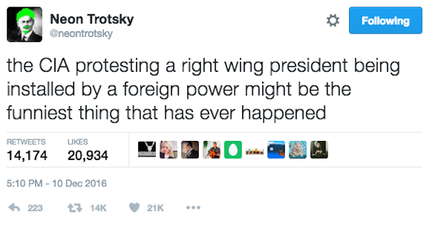 Neon Trotsky tweet Russia hack