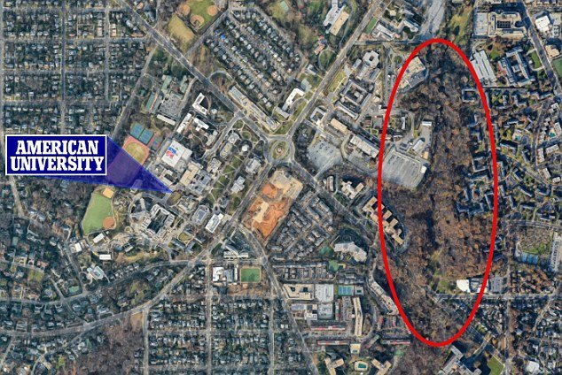 Washington, D.C. part near American University map