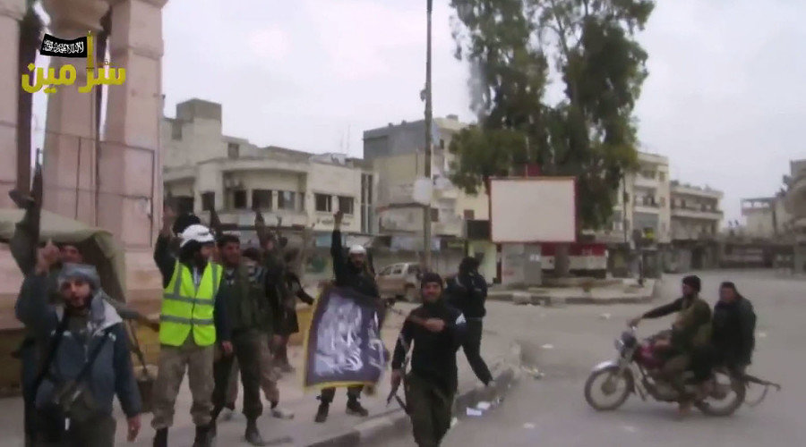White Helmets in Aleppo with terrorists
