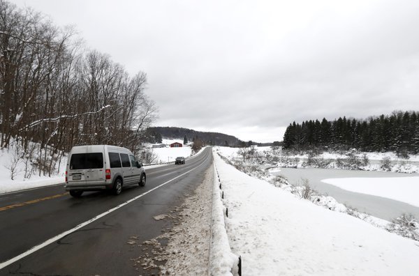 Snow on road