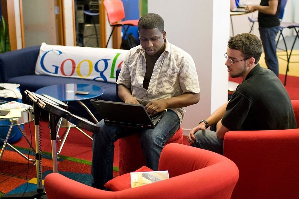 Click to enlarge Google employees