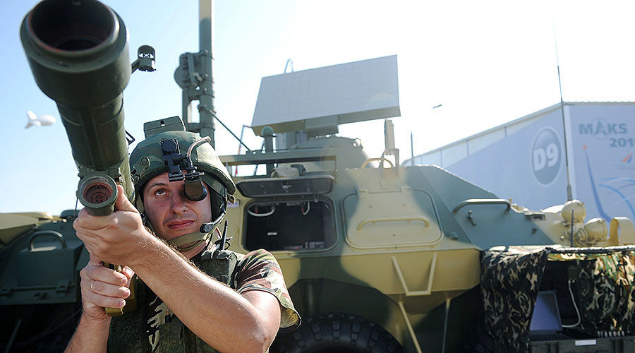PZRK KTSAU fire control equipment displayed at the MAKS-2011 International Aviation and Space Show
