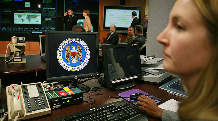 Click to enlarge worker at NSA