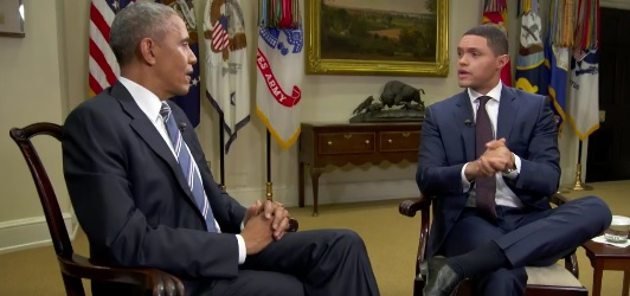 Click to enlarge Obama Trever Noah interview