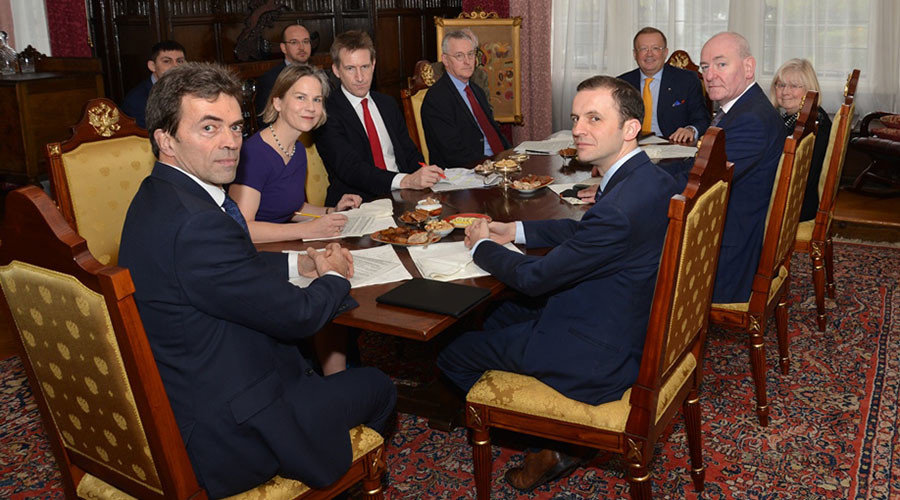 Click to enlarge Ambassador Alexander Yakovenko meets British MPs in the Russian embassy