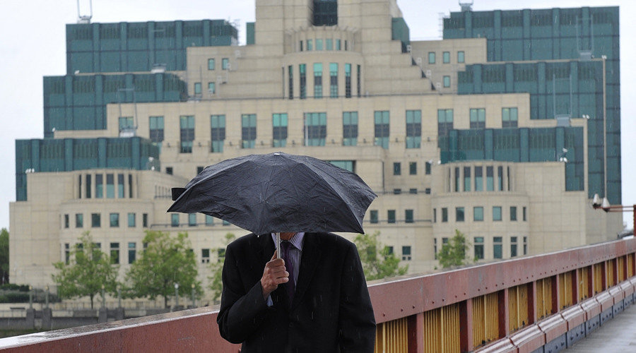 UK man with umbrella