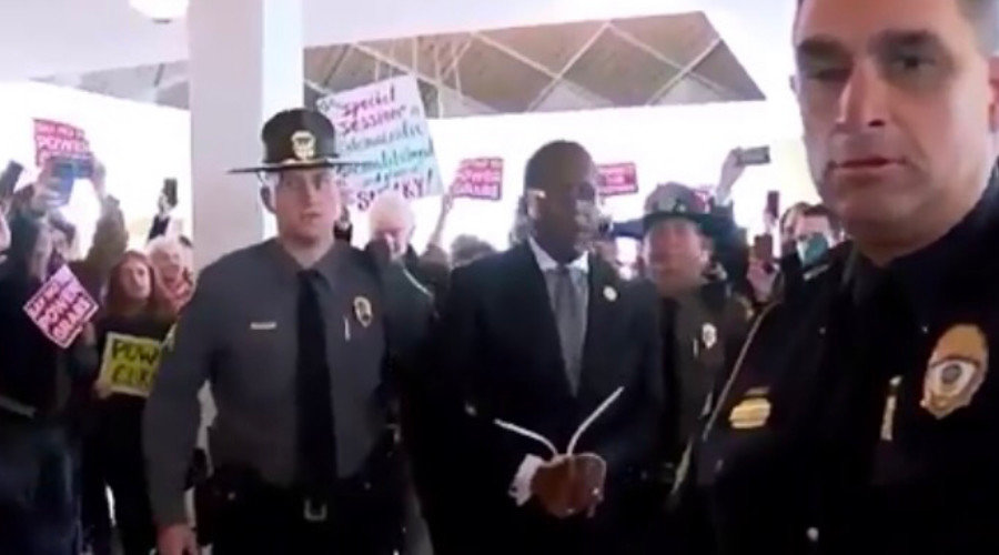 NC police arrest protester