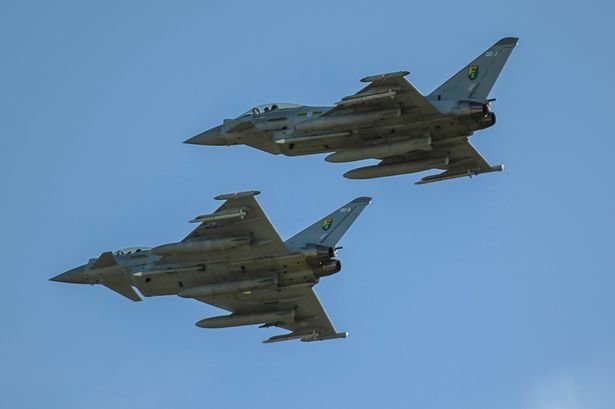 British Typhoon jets
