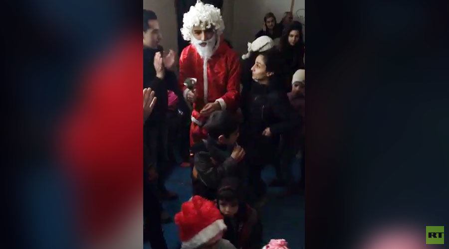 Santa in Homs, Syria