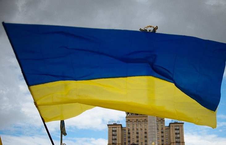 Click to enlarge Ukraine flag