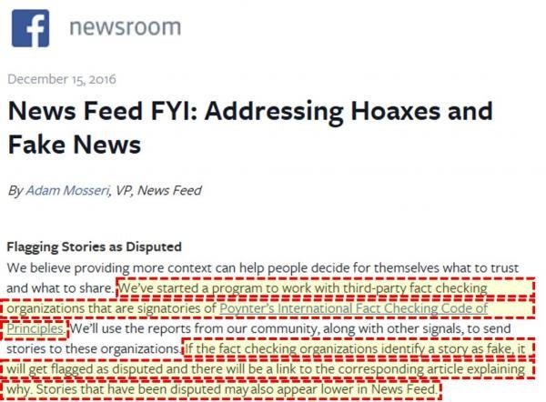 Facebook fake news