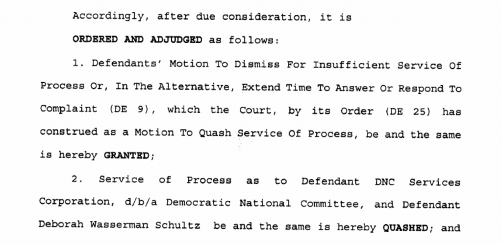 Click to enlarge class action lawsuit DNC