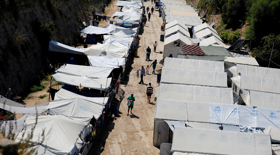 Refugee camp in Greece