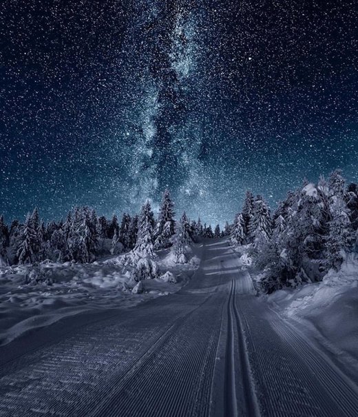 Click to enlarge Winter's night
