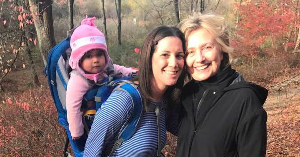 hillary in the woods