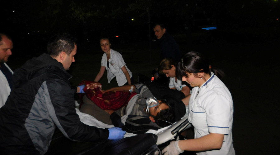 Click to enlarge Migrants hospitalized