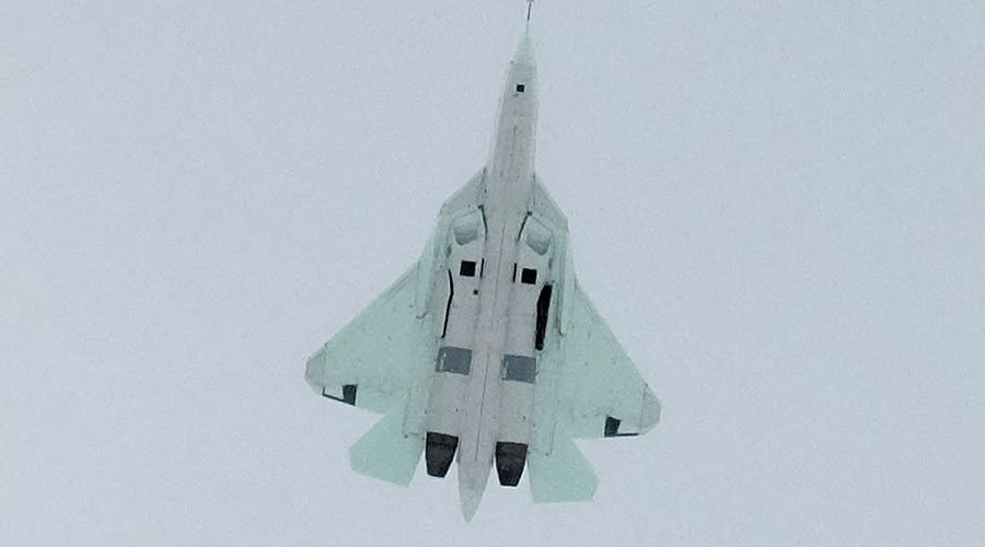 Click to enlarge Russian cutting-edge T-50 prototype fifth-generation fighter jet test