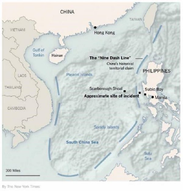 Click to enlarge South China Sea map