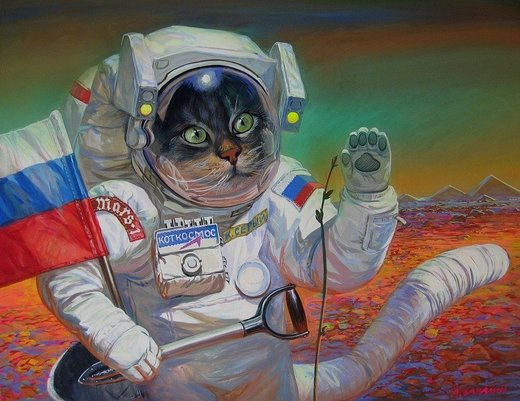 Click to enlarge Cat on Mars