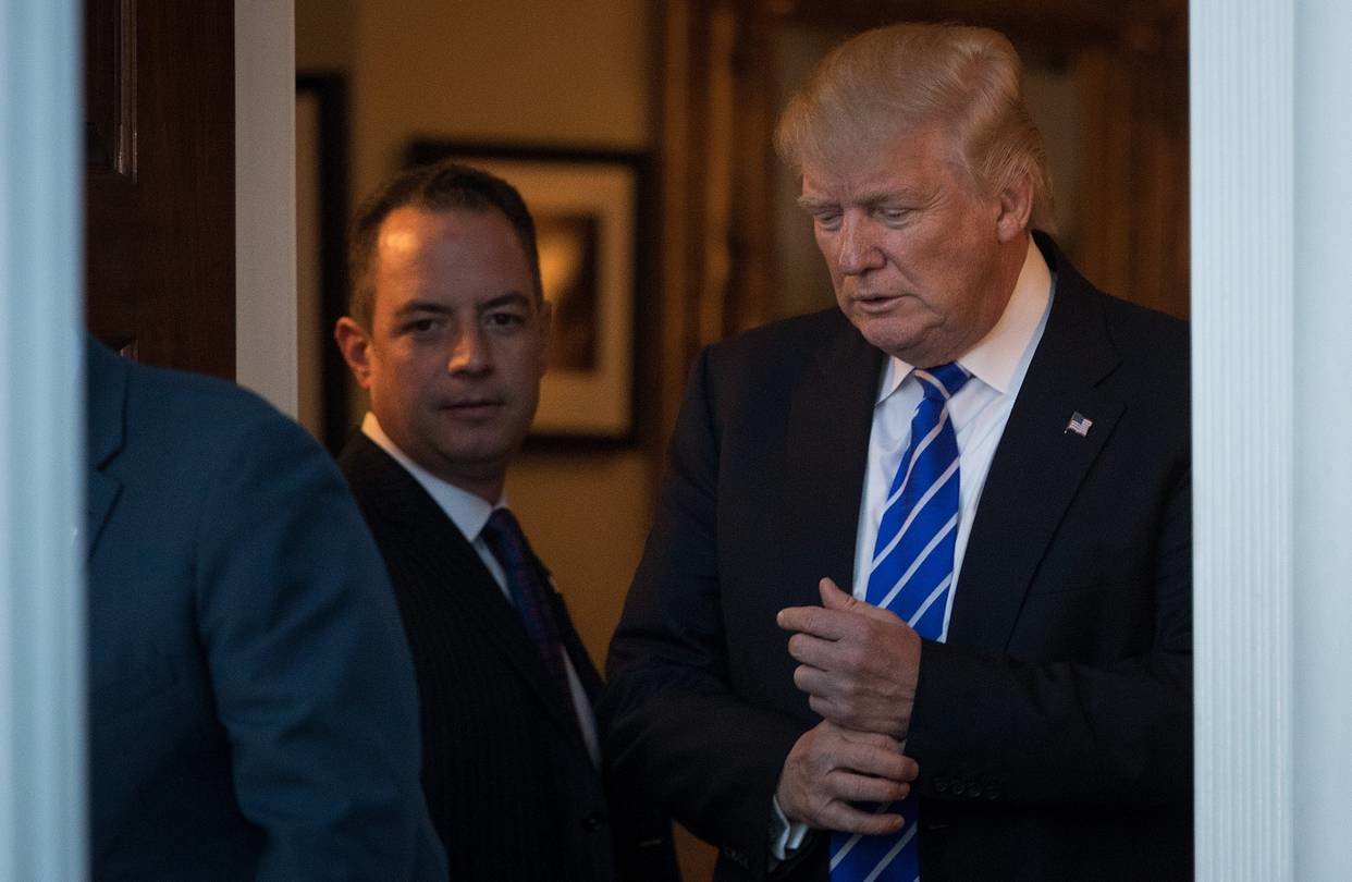 Reince Priebus with Donald Trump