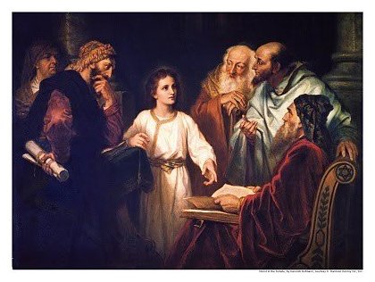 Click to enlarge Jesus in the Temple