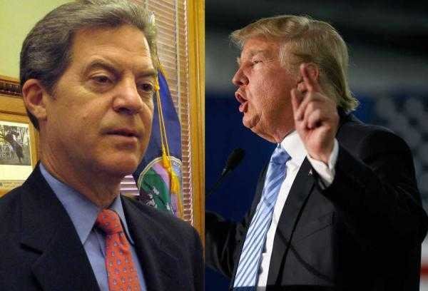 Sam Brownback and Donald Trump