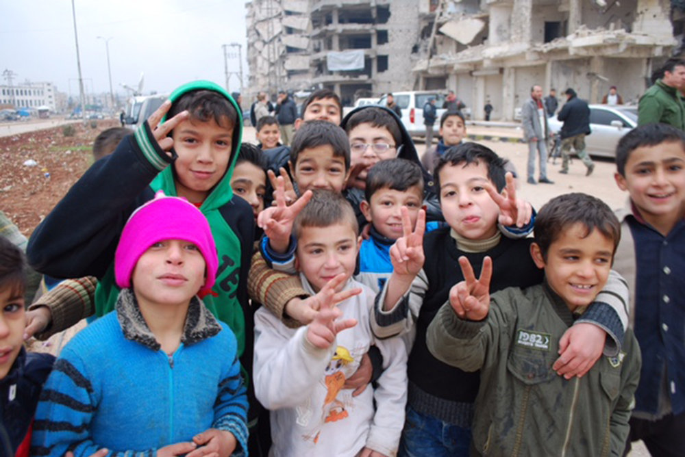 Click to enlarge Children in Aleppo