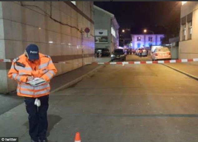 An area surrounding the Islamic Centre was quickly sealed off after this evening's shooting 