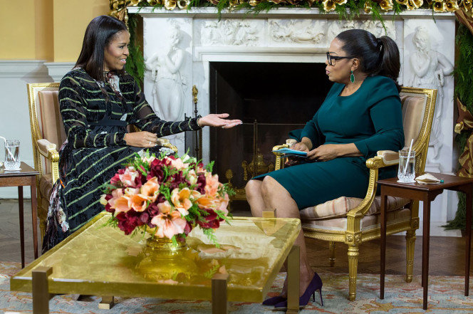 Click to enlarge Michelle Obama Oprah Winfrey