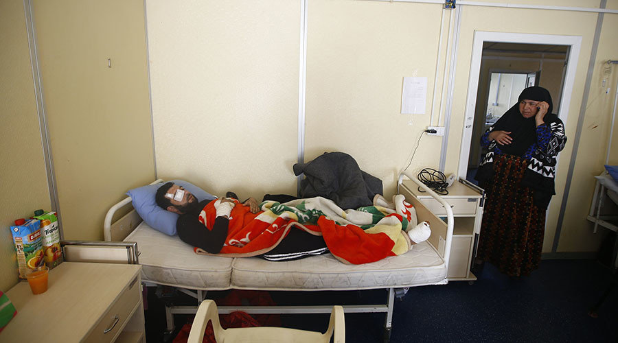 Syrians in hospital