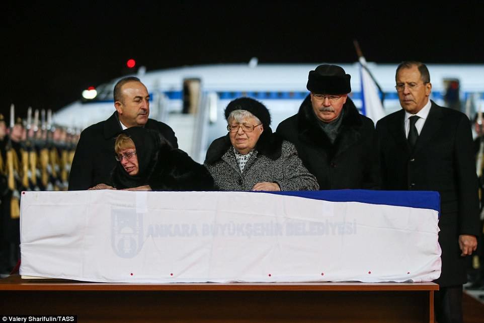 Click to enlarge Russian Ambassador Andrei Karlov's widow Marina
