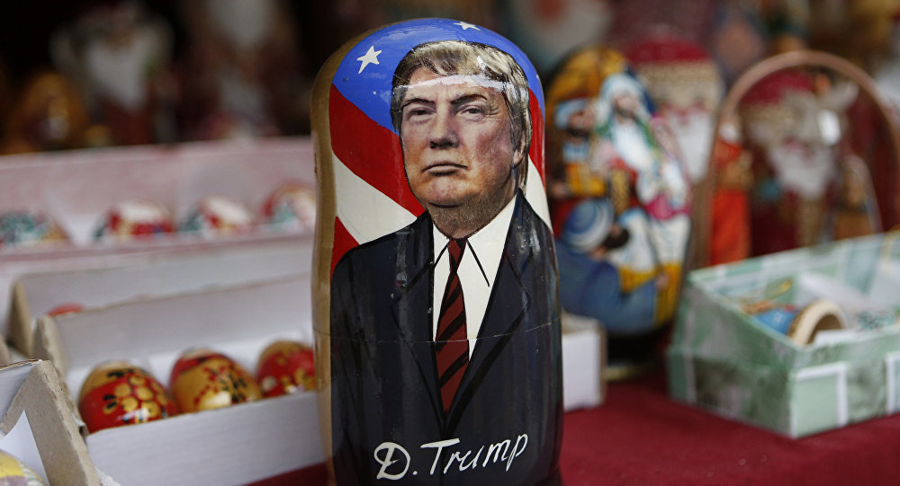Click to enlarge A traditional wooden Matryoshka doll depicting President-elected Donald Trump is displayed at a shop in Kiev, Ukraine, Wednesday, Nov. 9, 2016