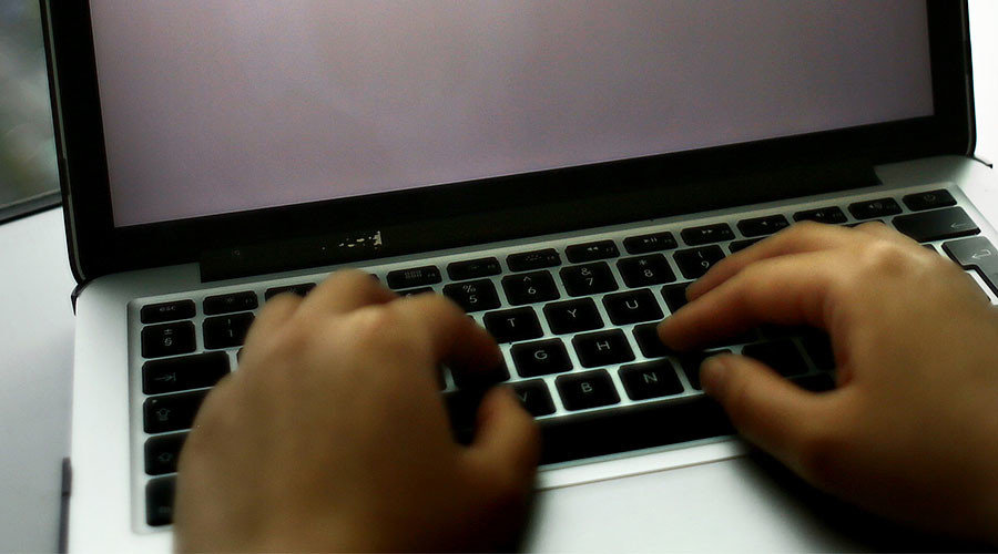 Person using laptop