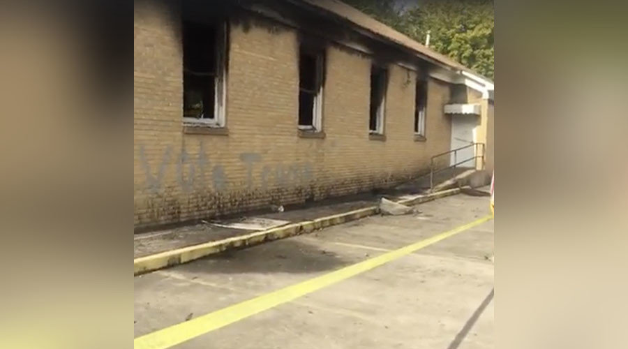 Click to enlarge church arson