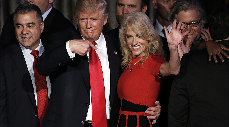 KellyAnne Conway with Donald Trump