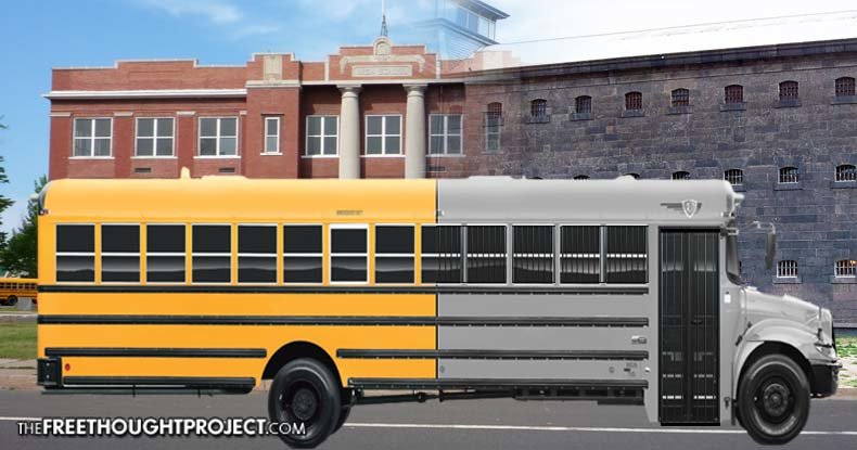 School to prison bus