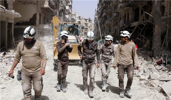 A Russian newspaper said in a report that the White Helmets Organization is behind the fake reports about Russia's airstrikes in Syria, adding that the organization is run by British agents