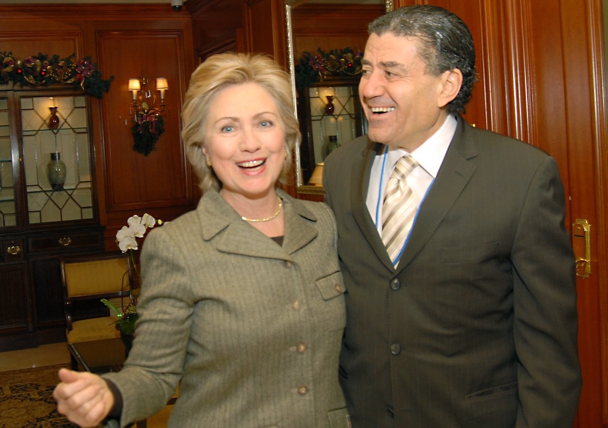 Click to enlarge Clinton and Saban