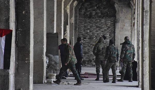Syrian army in Aleppo