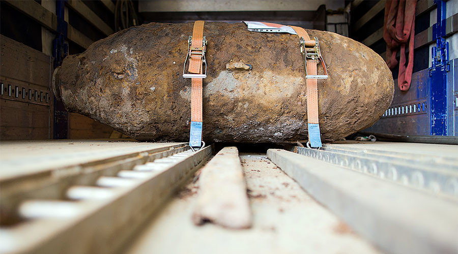 Click to enlarge Disarmed World War II bomb