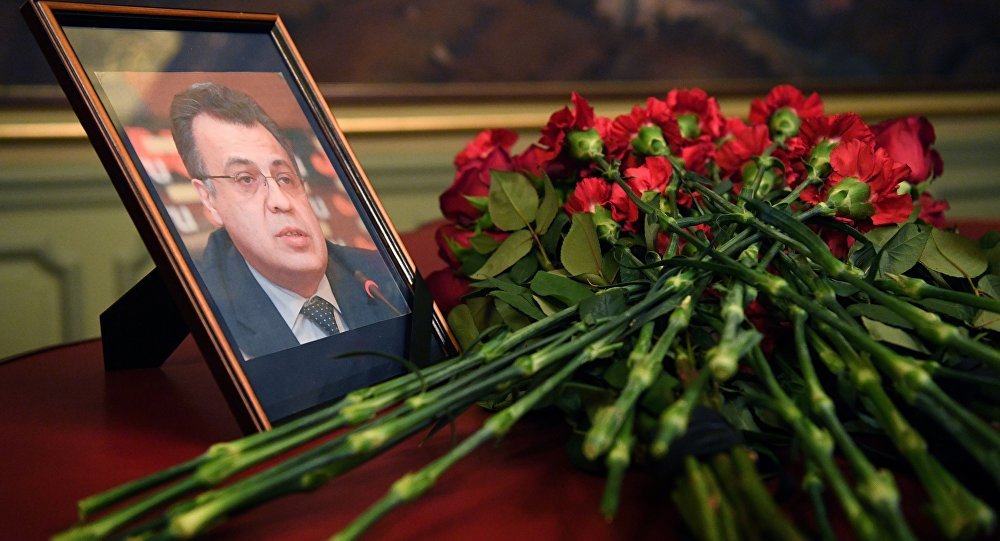 porttrait Russian Ambassador Andrey Karlov  
