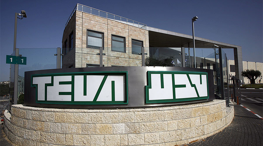 A building belonging to generic drug producer Teva, Israel's largest company with a market value of about $57 billion, is seen in Jerusalem